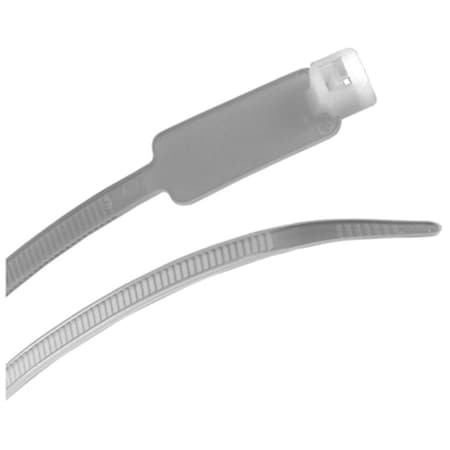 Vortex Cable Tie, 8 in L, Natural, Nylon 6/6, 50 lb Strength VO3863131